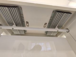 Consolle allungabile laccata in bianco lucido