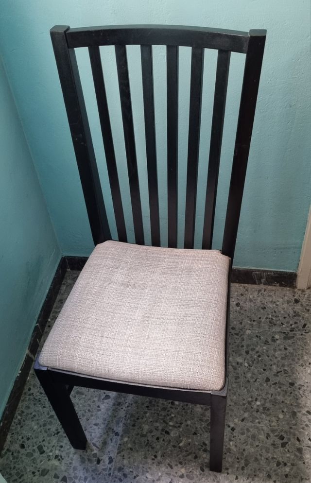 4 sillas ikea norrnas negro