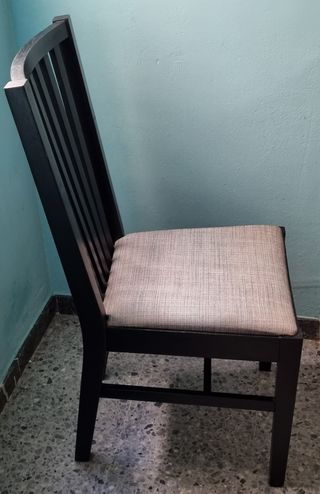 4 sillas ikea norrnas negro