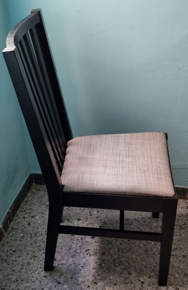 4 sillas ikea norrnas negro