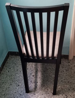 4 sillas ikea norrnas negro