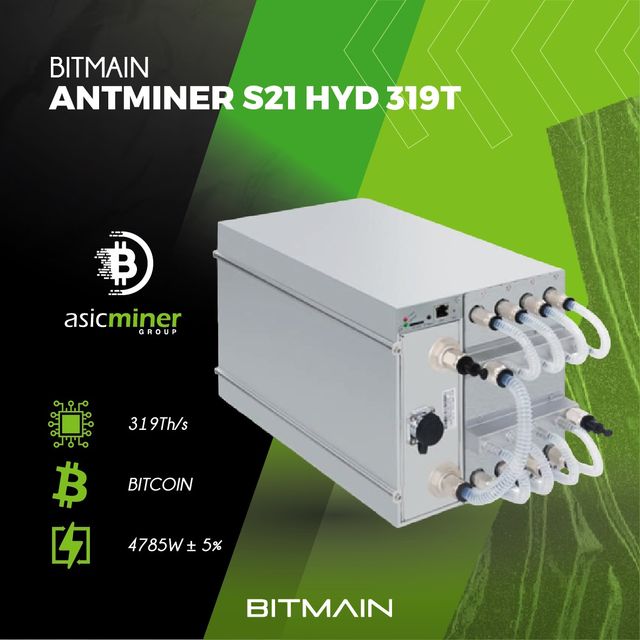 ⛏️Antminer S21 Hyd (319TH/s)🚀 2 años de garantía
