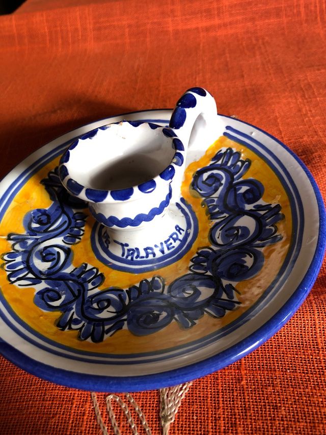 Palmatoria de ceramica antigua