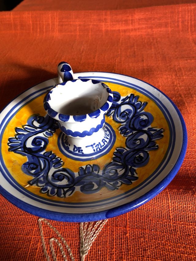 Palmatoria de ceramica antigua