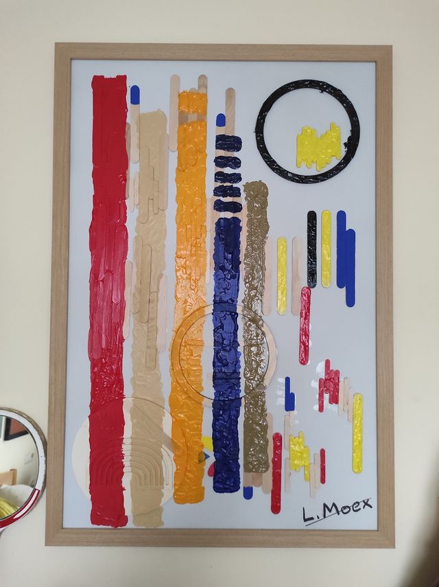 Cuadro abstracto acrilico