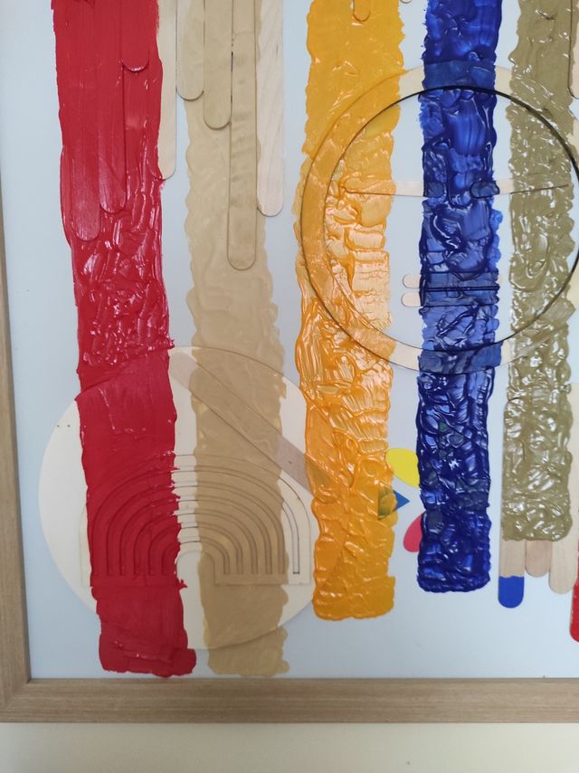 Cuadro abstracto acrilico