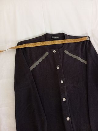 Elegante Chaqueta Punto adono Ante