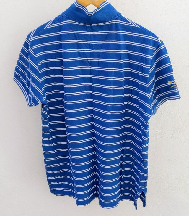 Polo rallas azul/blanca Ralph Lauren