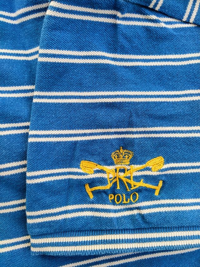 Polo rallas azul/blanca Ralph Lauren