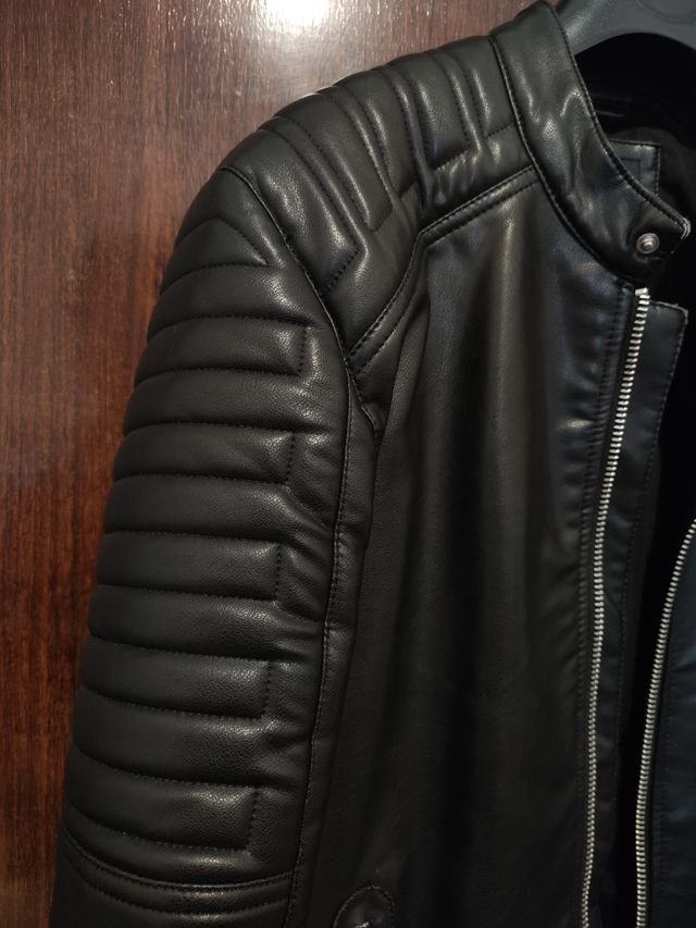 Giubbotto Ecopelle Biker Zara Nero