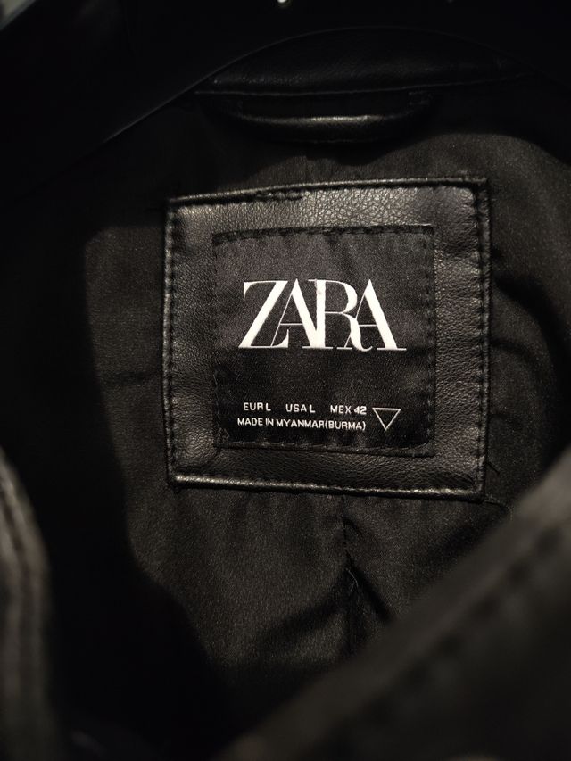 Giubbotto Ecopelle Biker Zara Nero