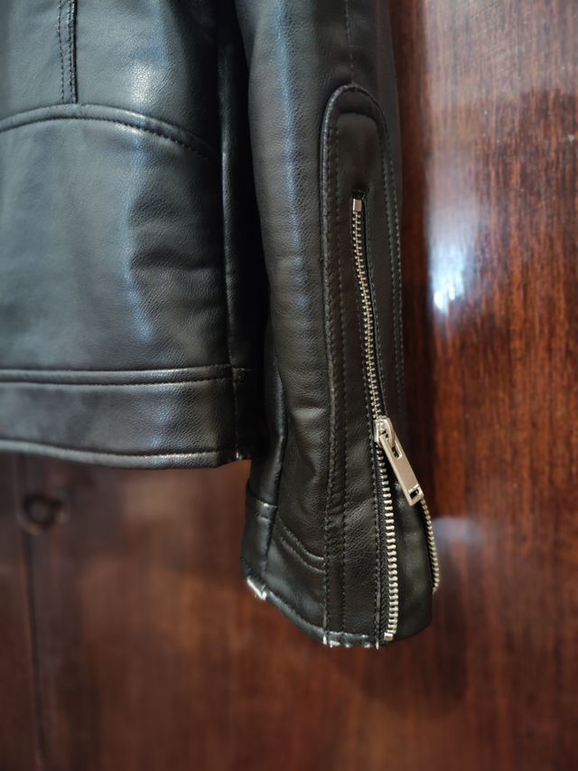 Giubbotto Ecopelle Biker Zara Nero