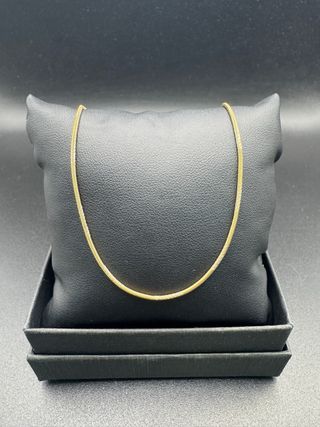 011 02 0187 CADENA COLA TOPO ORO 18K 45CM