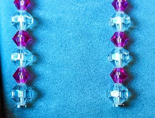 Pendientes plata y cristal 