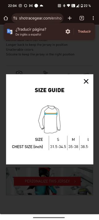 Camiseta de moto o bici Thor talla M Nueva