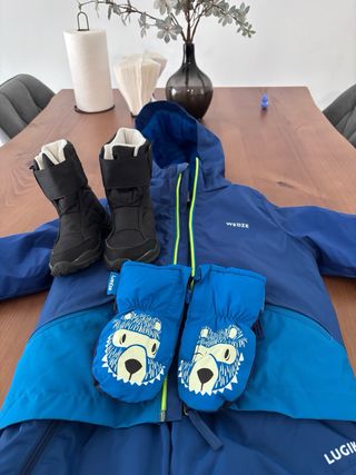 Conjunto Esqui y Nieve Mono/chaqueta/Guantes/Botas