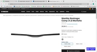 Manillar BTT Bontrager