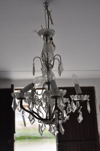 Lámparas de cristal antiguas