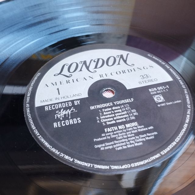 FAITN NO MORE introduce yourself 1987 LP vinilo