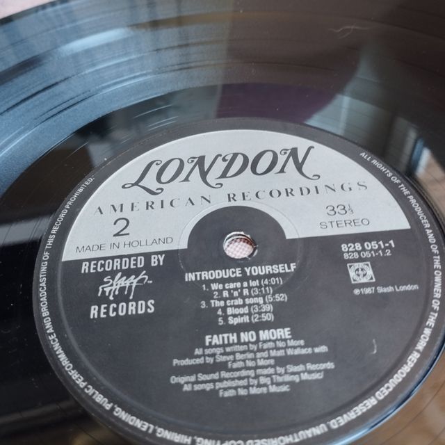 FAITN NO MORE introduce yourself 1987 LP vinilo