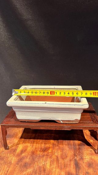 MACETA BONSAI MAME SHOHIN RECTANGULAR BLANCA