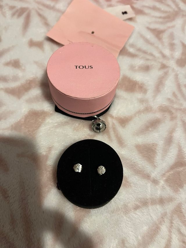 Pendientes de plata 0.5 cm Tous