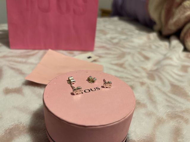 Pendientes de plata 0.5 cm Tous