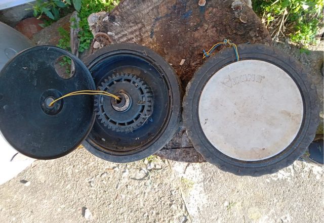 2 ruedas de segadora viking