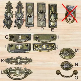 Tiradores antiguos cajones y armarios