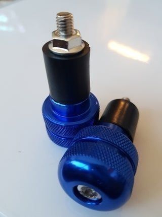 Contrapesos moto aluminio manillar 22 mm azul