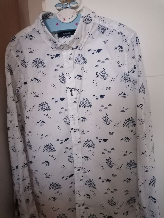 Camisa de niño manga larga, marca Okaidi