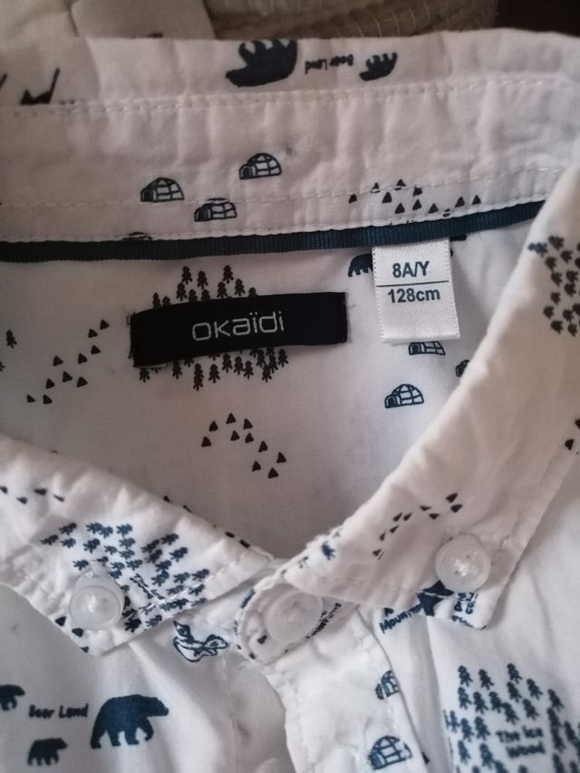 Camisa de niño manga larga, marca Okaidi