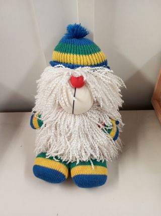 Perro lanudo juguete antiguo