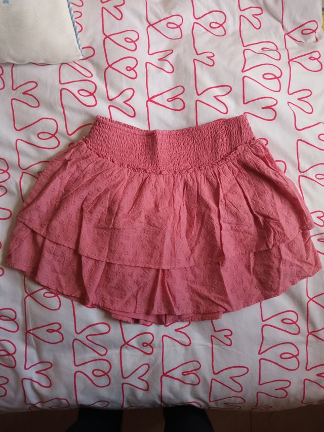 Minifalda mujer chica HOLLiSTER salmón