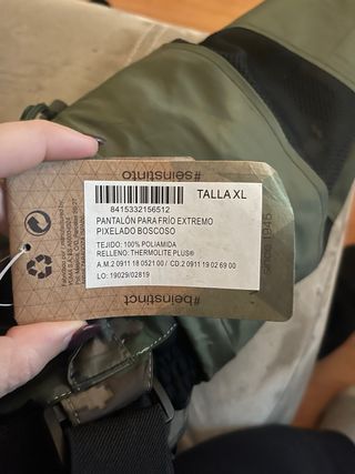 Pantalon de frio extremo camuflaje