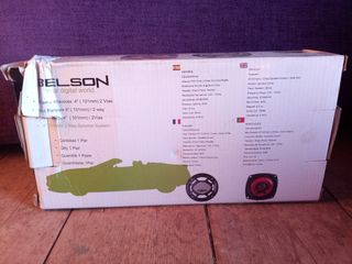 Belson BSS-425FB. Dos altavoces de 4". Negros. New