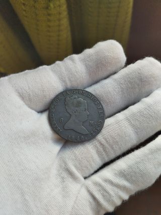 🪙Moneda 8 maravedis 1840 isabel ll SG