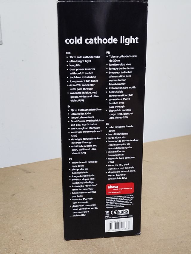 Tubo de neón azul para PC