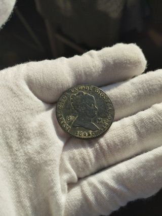 🪙 Moneda 8 maravedis 1845 Isabel ll SG
