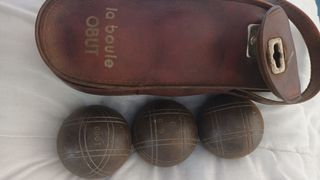 Bolas de petanca con funda