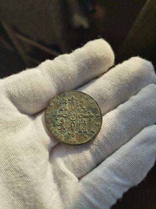 🪙 Moneda 8 maravedis 1837 Isabel ll SG