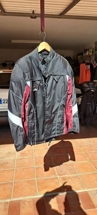 Chaqueta moto mujer