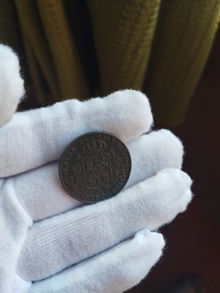 🪙Moneda 25 centimos real 1856 Isabel ll SG