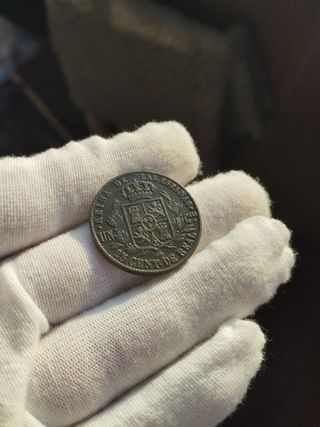 🪙Moneda 25 centimos real 1856 Isabel ll SG