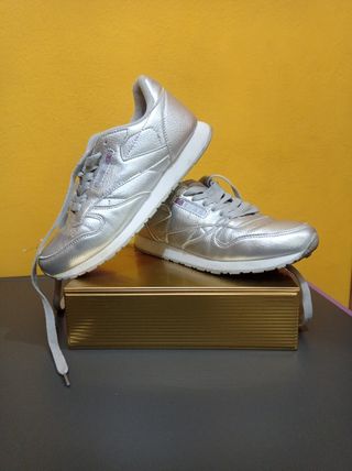 Bambas Reebok plateadas