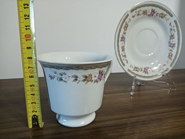 Taza y platos de porcelana chinos