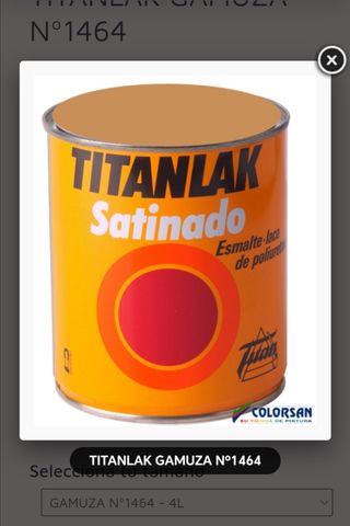 Lote de 2 botes titanlak gamuza 4 litros 