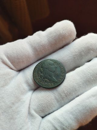 🪙Moneda 4 maravedis 1775 carlos lll SG