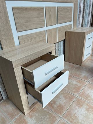 CABECERO DE CAMA 135 Y 150 + 2 MESITAS DE NOCHE