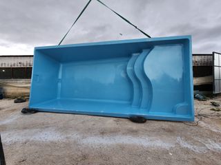 Piscina con playa 7x3